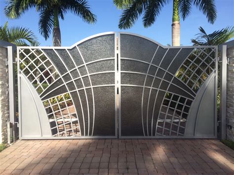 modern aluminum driveway gates